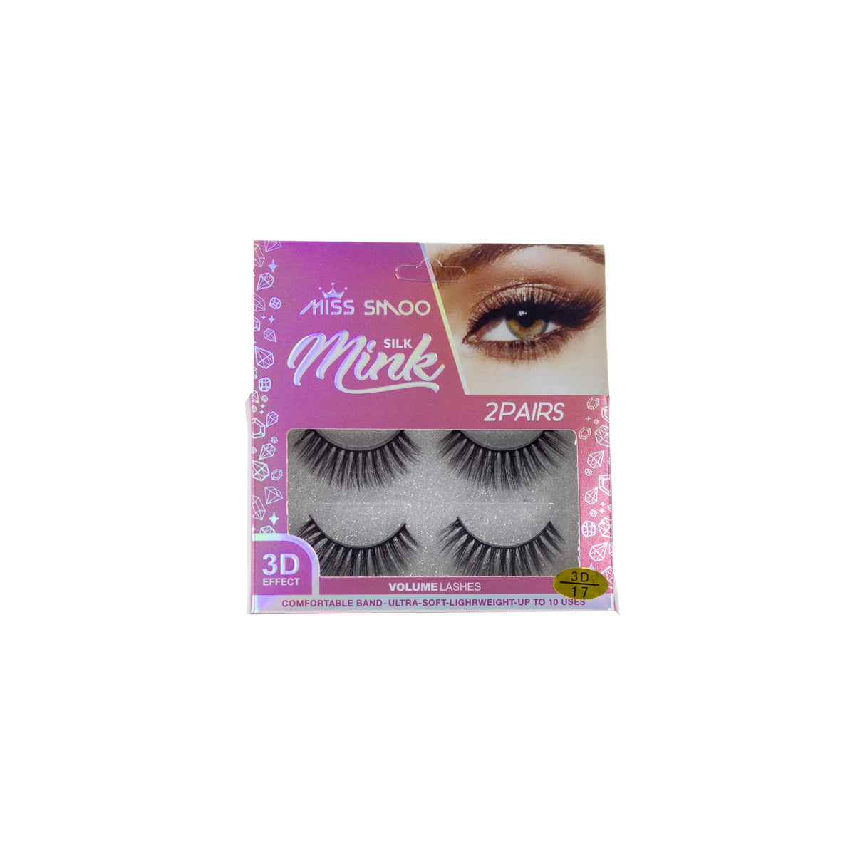 Miss Smoo 2 Pairs 3D/17 Volume stick on lashes