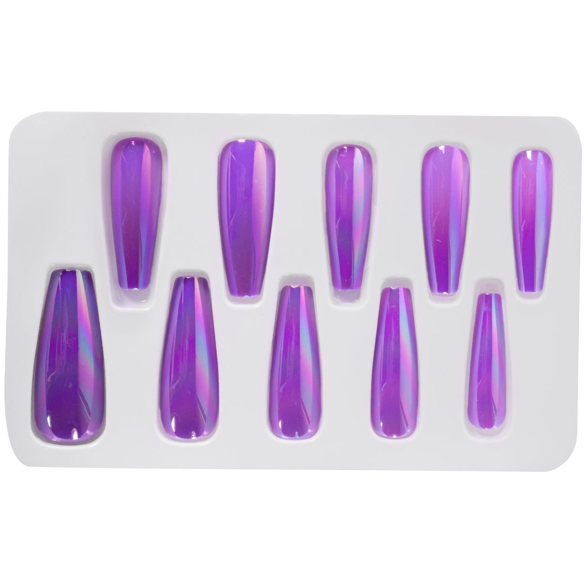 Miss Smoo Purple Stick On Nails24 pieces