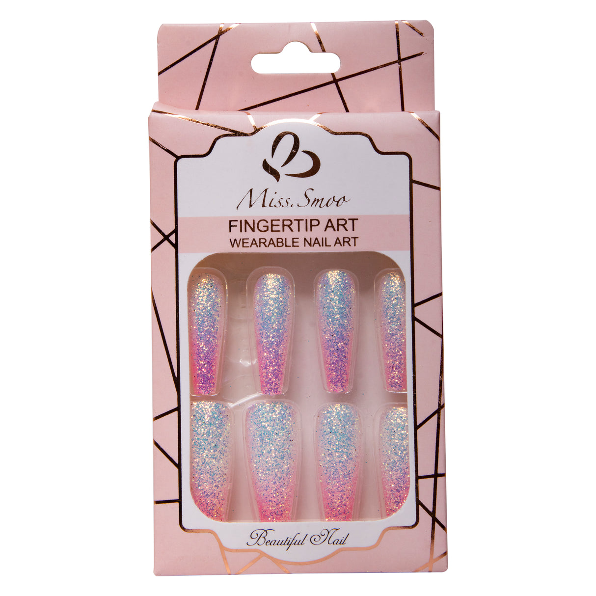 24 Pieces Miss Smoo stick on nails