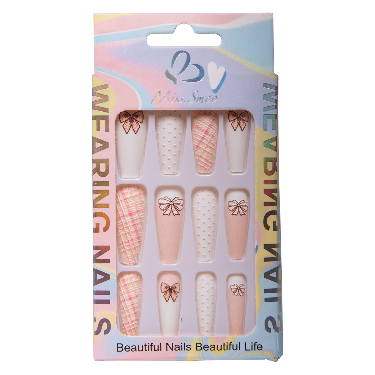 24 Piece Miss Smoo Stick On Nails