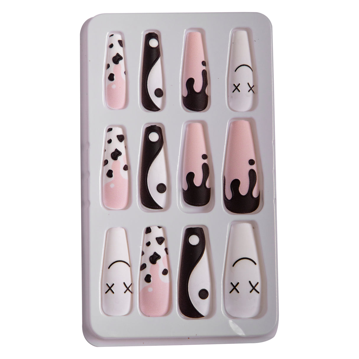 12 PCS miss smoo coffin stick on nails