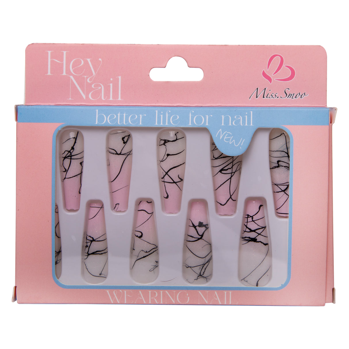 10 Piece Miss Smoo Stick On Nails