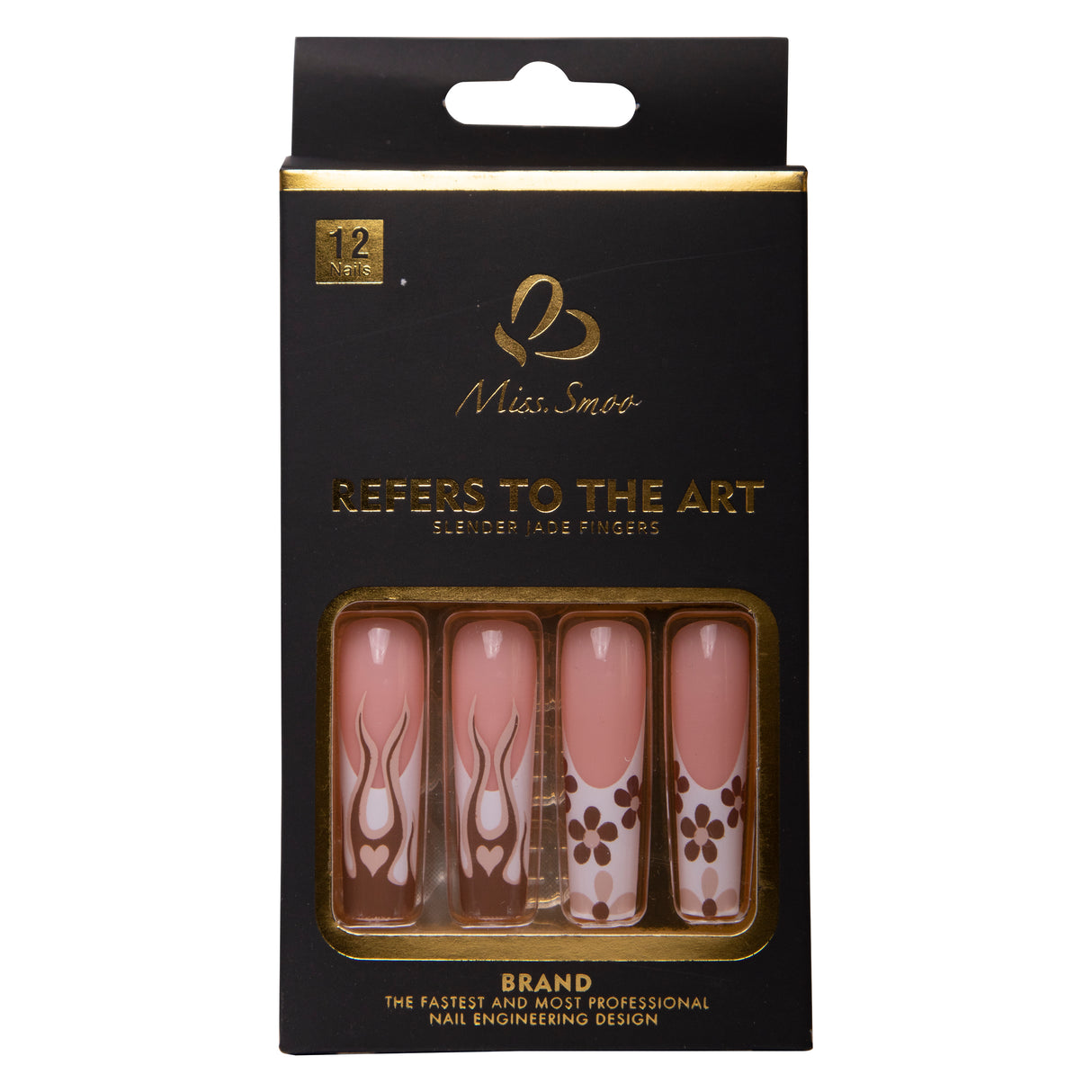 12 Piece Miss Smoo Stick On Nails