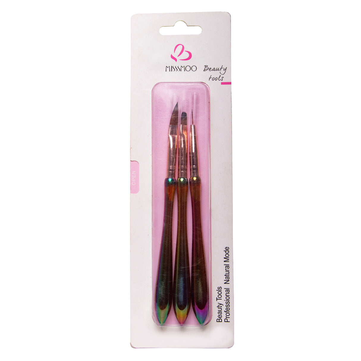 3 Piece Nail Art Brushes