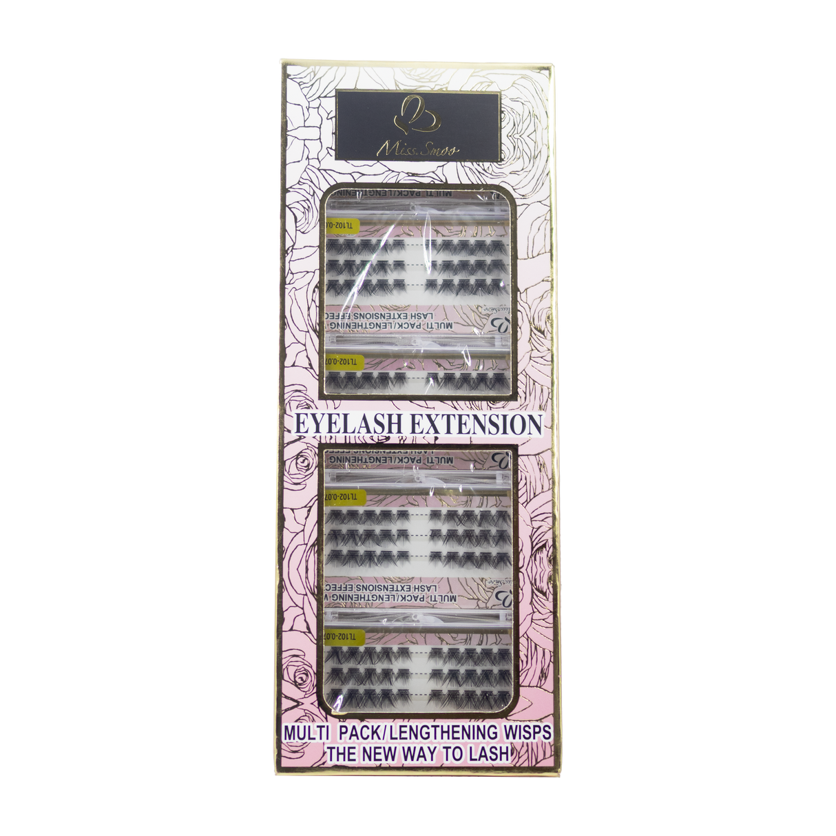Miss Smoo multipack/ lengthening wisps lash extensions TL102-0.07-D-MIX