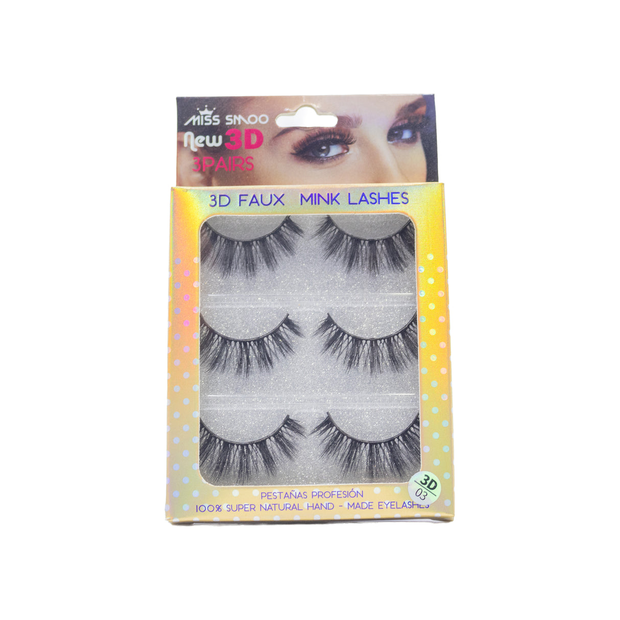 3 Pairs Miss Smoo Faux Mink Lashes 3D/03