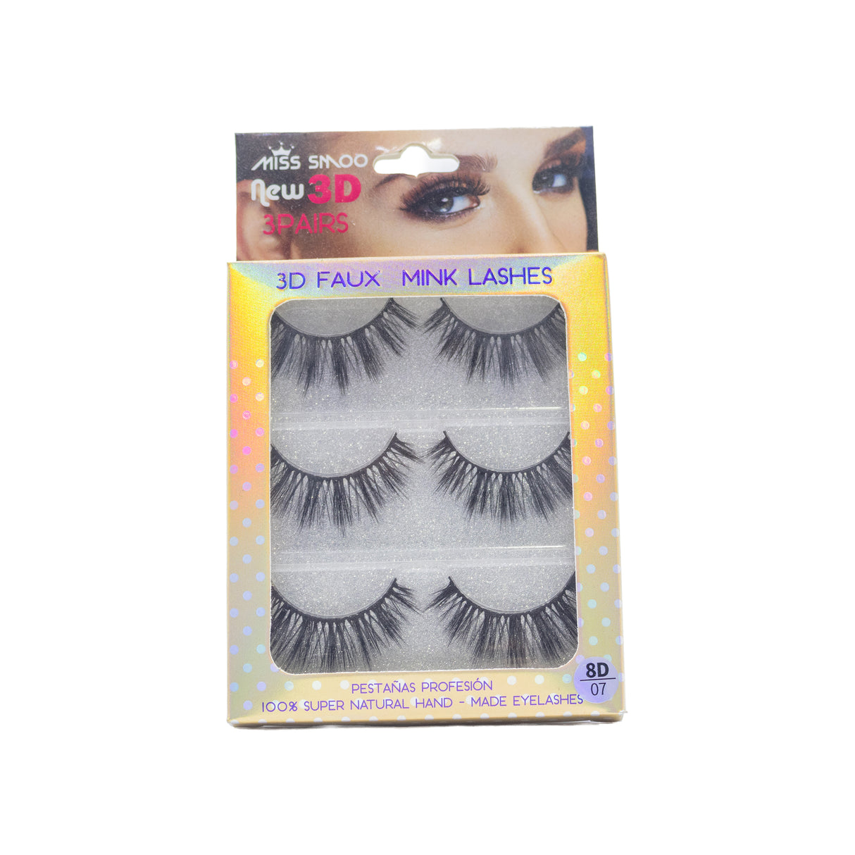 3 Pairs Miss Smoo Faux Mink Lashes 3D/07