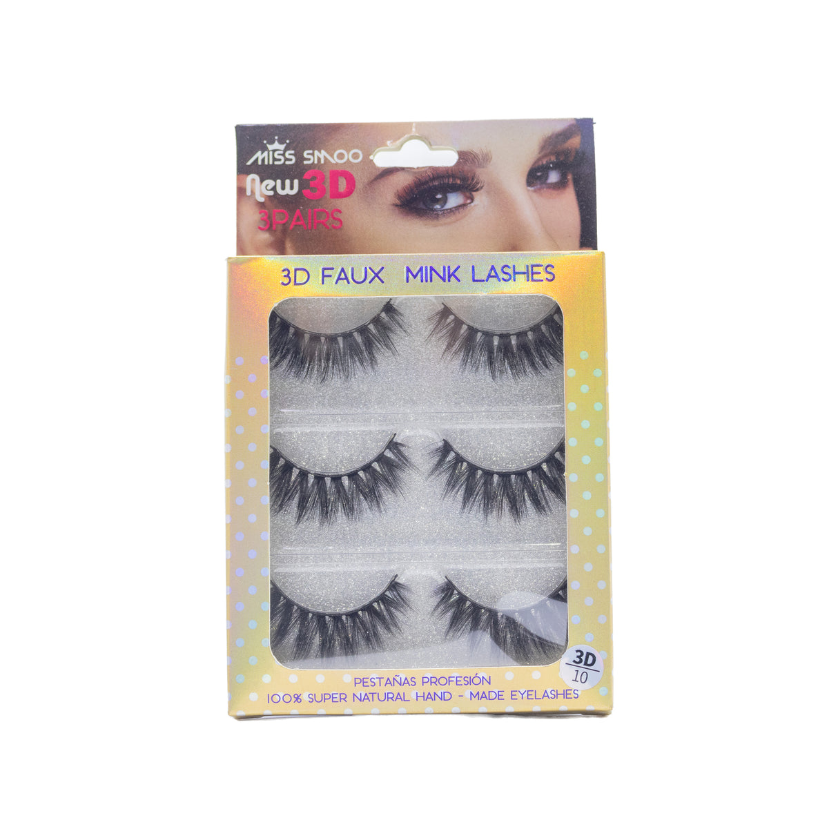 3 Pairs Miss Smoo Faux Mink Lashes 3D/10