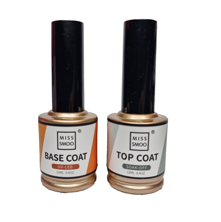 Miss Smoo Quality UV Gel Base Coat & Top Coat Set