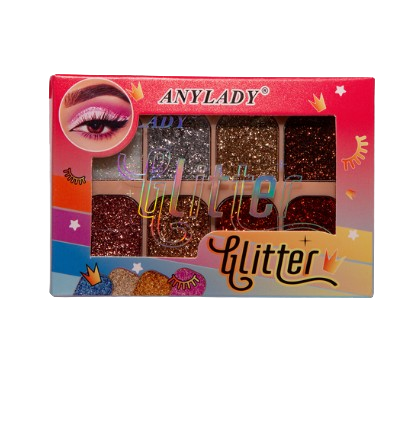 Anylady 8 Colour Shimmer Glitter Eye Shadow Palette