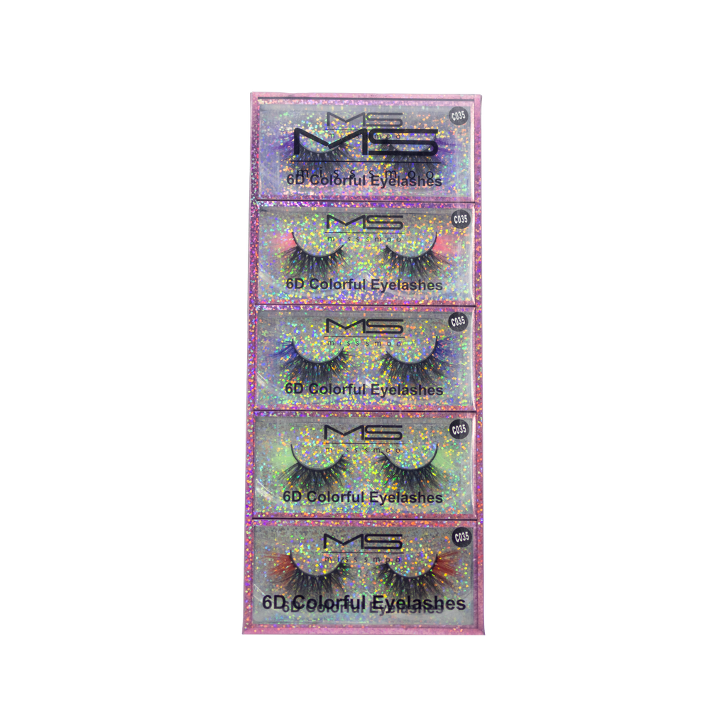Miss Smoo 6D colourful eyelashes C035