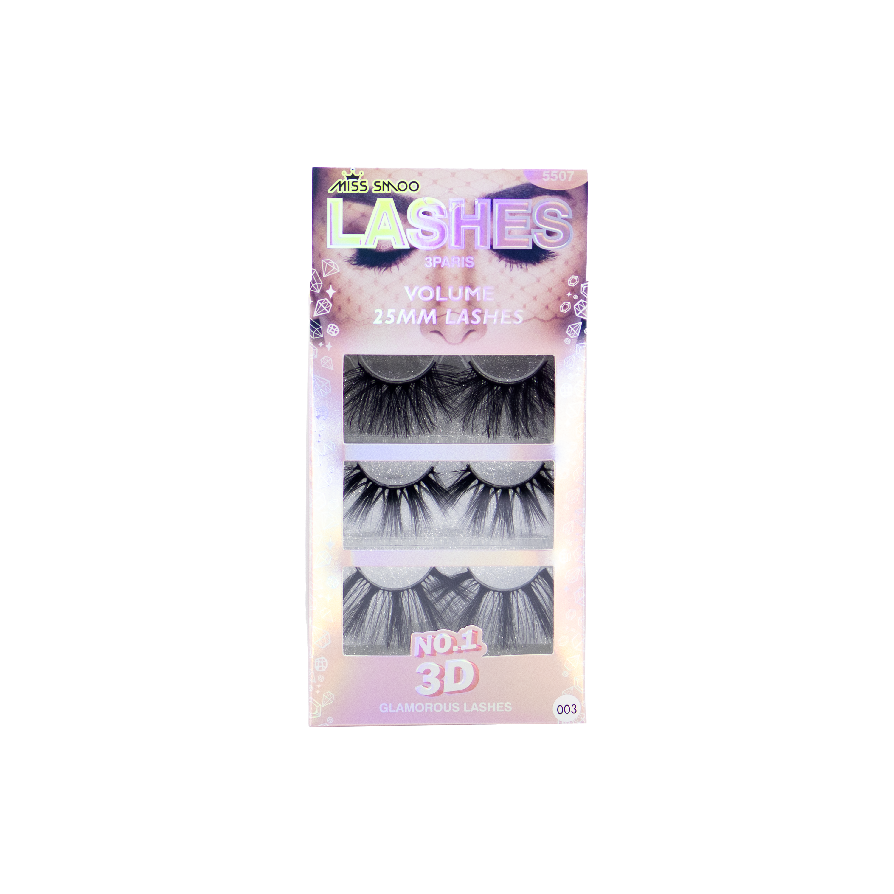 Miss Smoo 3 Pairs 3D 25MM Eyelashes